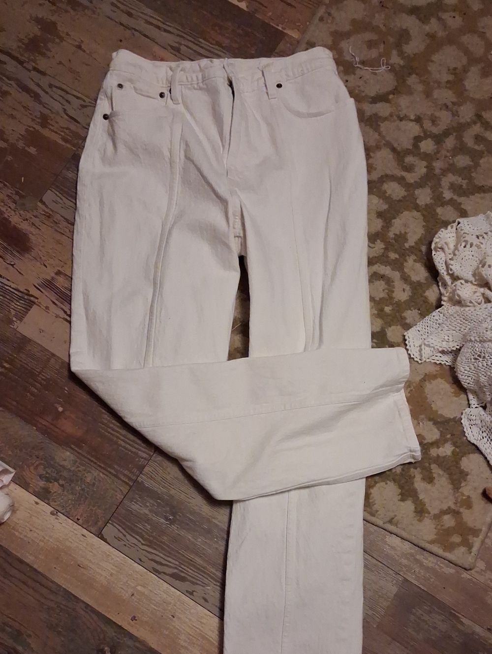 Abercrombie & Fitch Off-White Women's Jeans